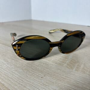 SRO Sunmodes Sunglasses FRAMES ONLY Black Gold Striped SRO USA 5 3/4